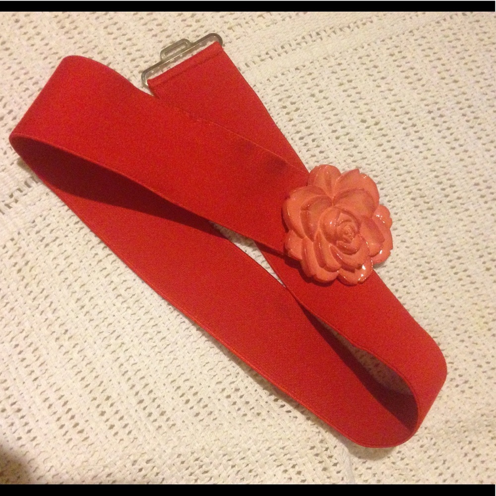 Vintage elastic flower belt